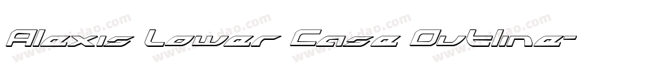 Alexis Lower Case Outline字体转换